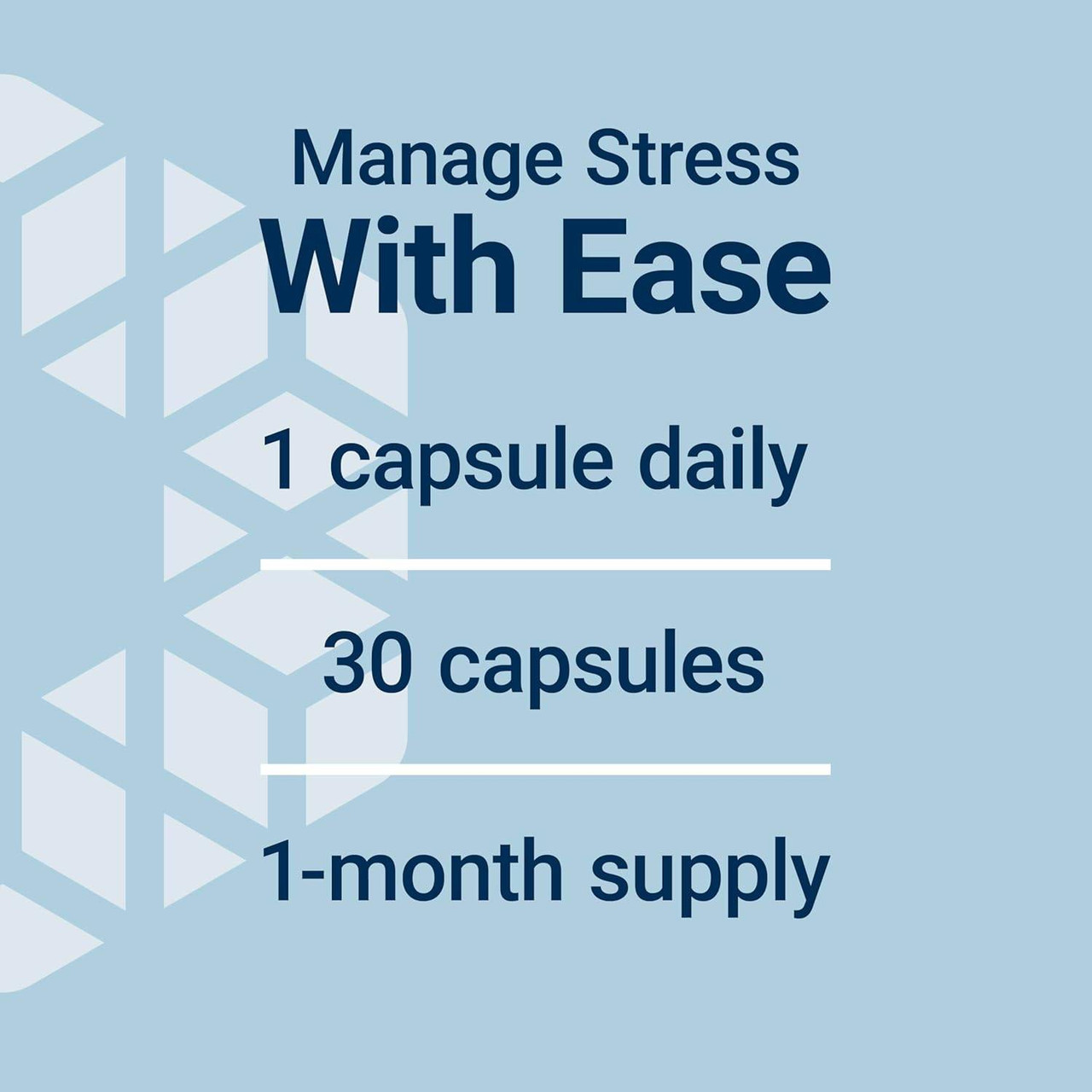 Calm-Mag dosage graphic, 1 capsule daily, 30 capsules, 1-month supply
