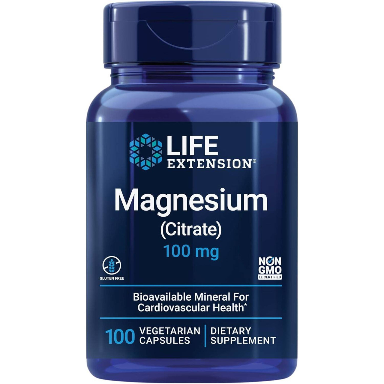 Life Extension Magnesium (Citrate) - 100 Capsules LFEX68218 12.99