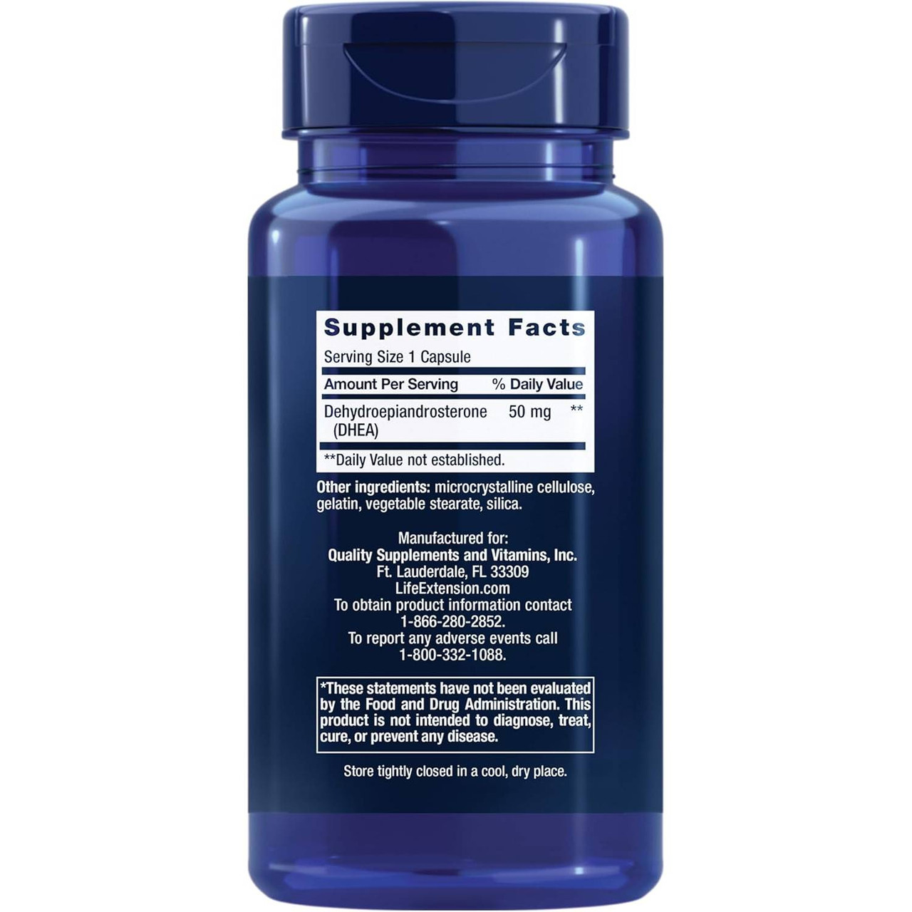 Life Extension DHEA 50mg - 60 Capsules