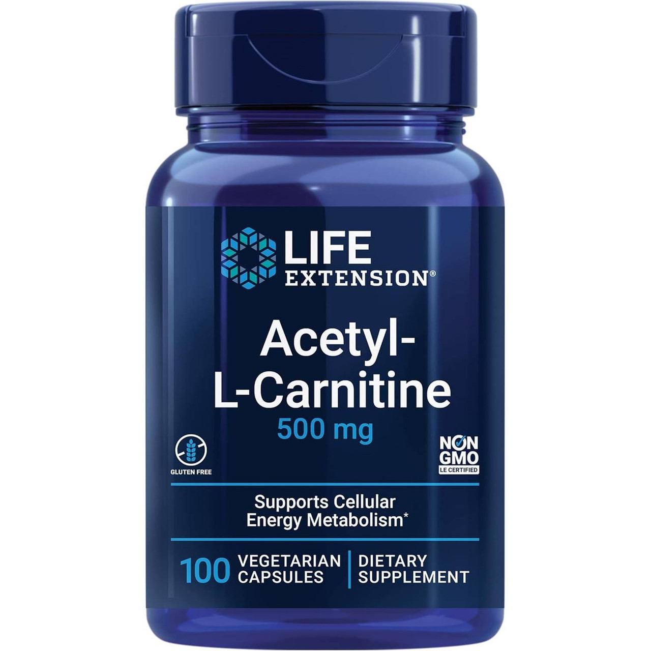Life Extension Acetyl-L-Carnitine 500mg - 100 Capsules LFEX52415 32.99