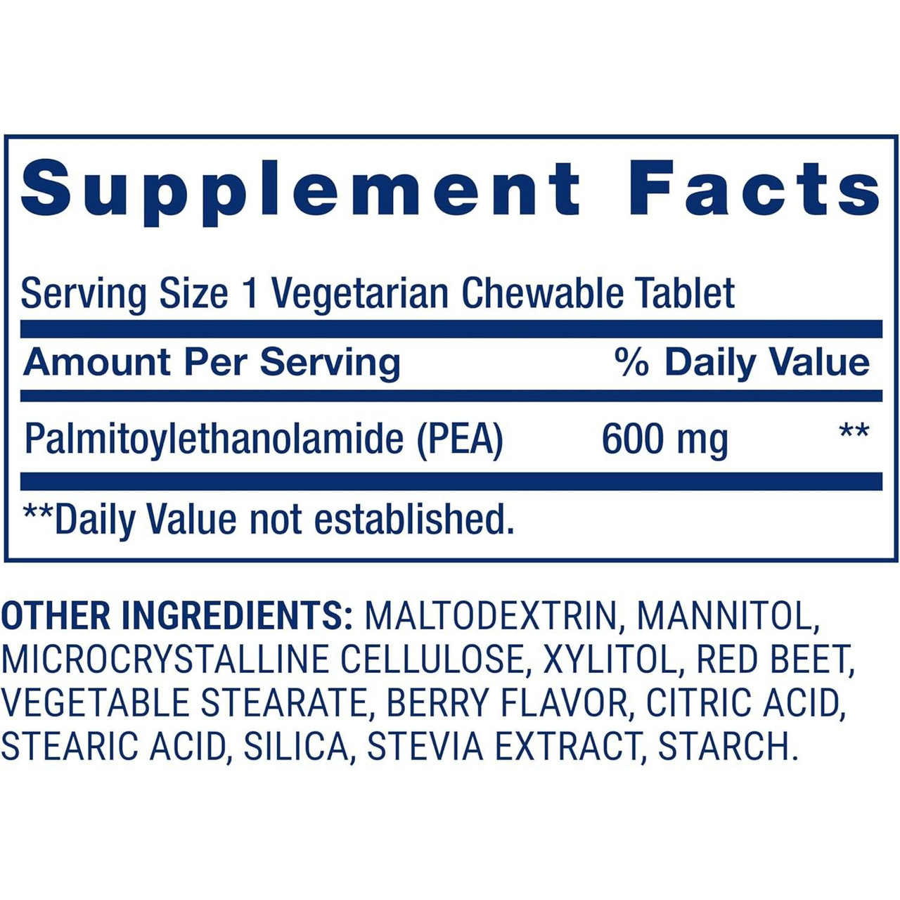 Life Extension PEA Discomfort Relief - 60 Chewable Tablets