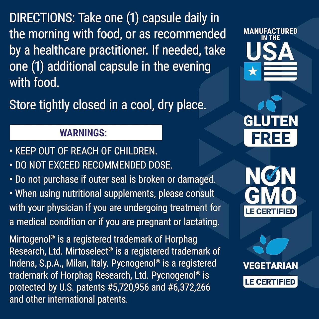 Life Extension Eye Pressure Support with Mirtogenol - 30 Capsules