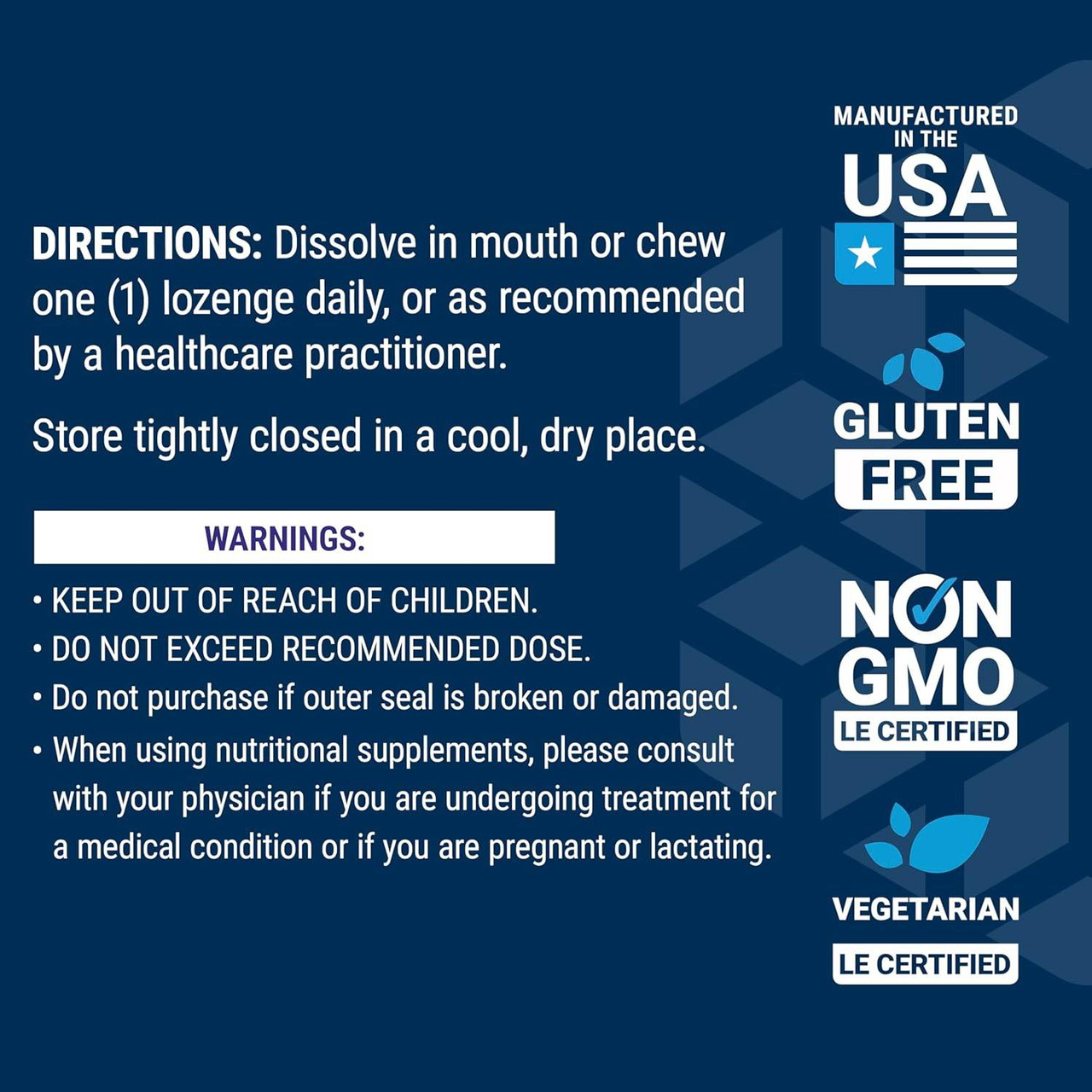 Life Extension Methylcobalamin 1mg Lozenges - 60 Lozenges