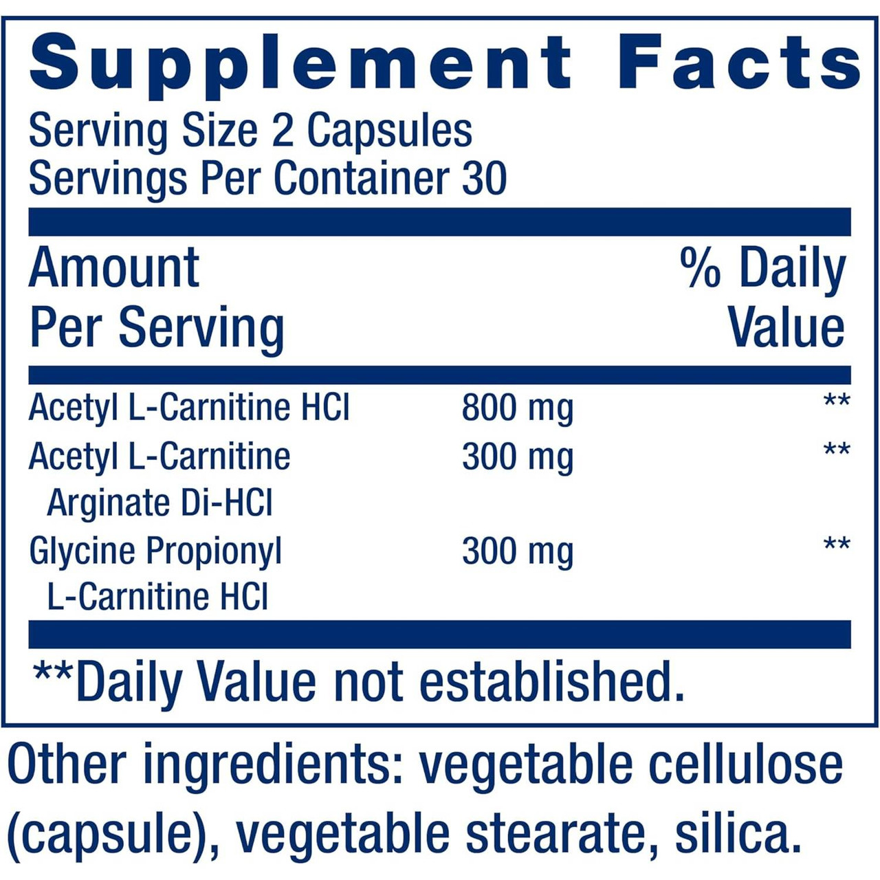 Life Extension Optimized Carnitine - 60 Capsules