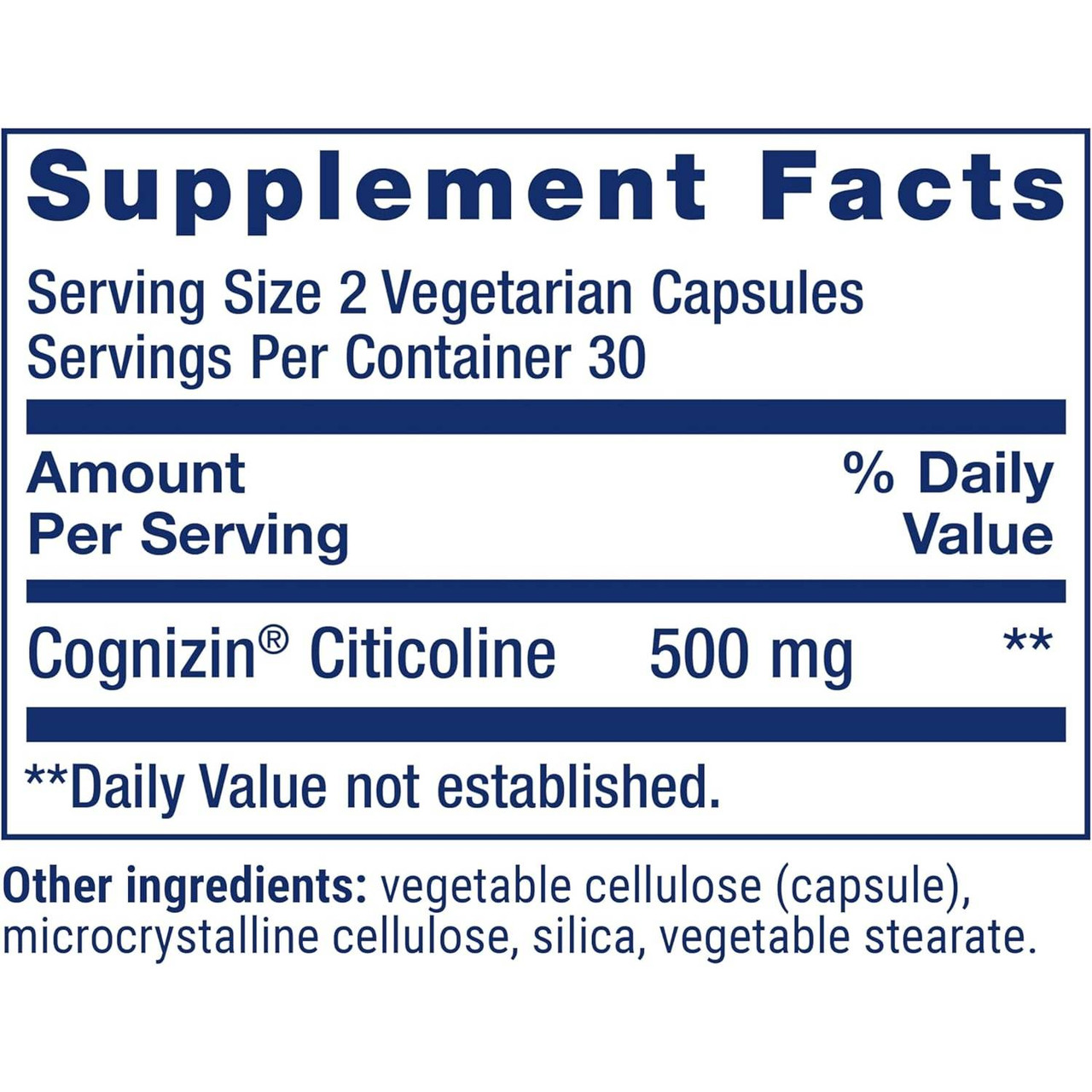 Life Extension Citicoline (CDP-Choline) - 60 Capsules