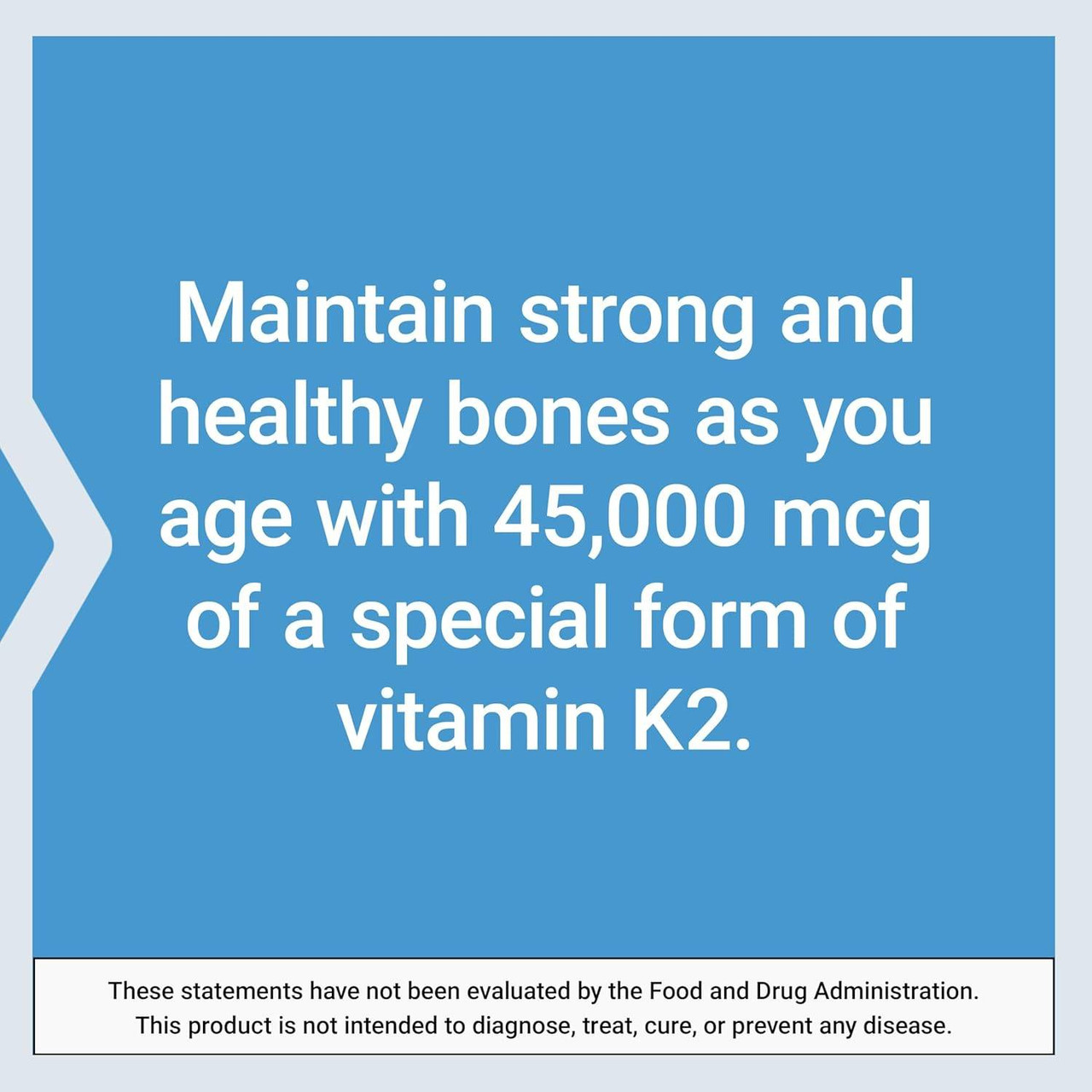 Mega Vitamin K2 benefits text graphic