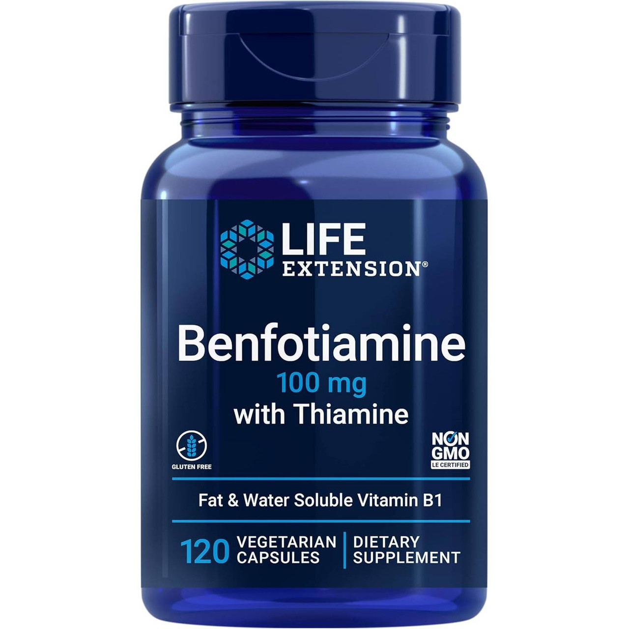 Life Extension Benfotiamine w/Thiamine - 120 Capsules LFEX20120 20.99