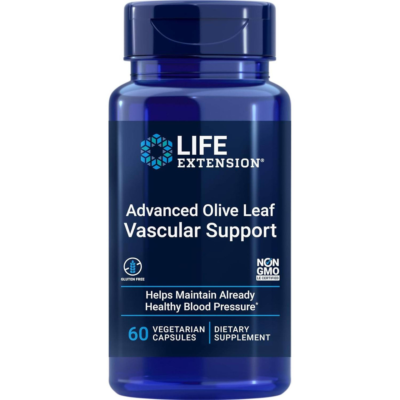 Life Extension Advanced Olive Leaf Vascular Support - 60 Capsules LFEX82467 36.99