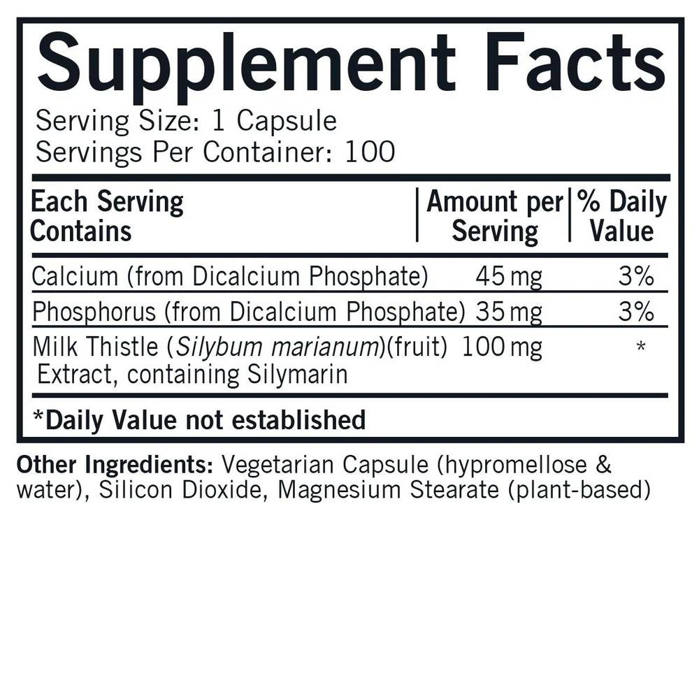 Kirkman Professional Milk Thistle - 100 Capsules