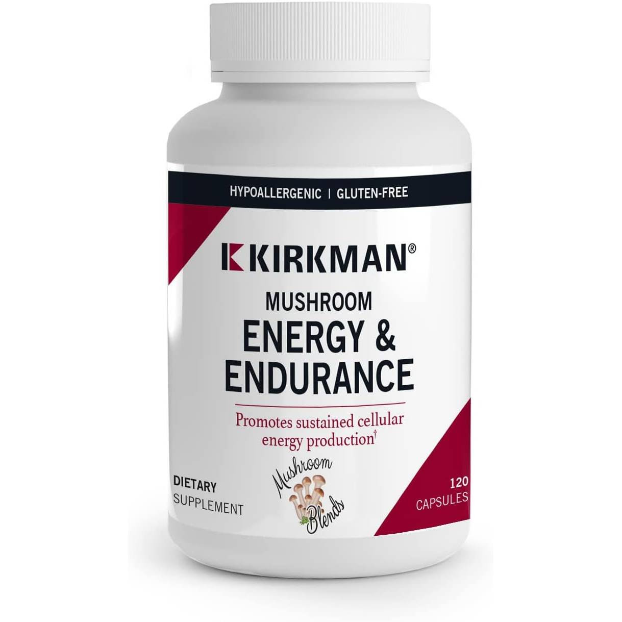 Kirkman Professional Mushroom Energy & Endurance - 120 Capsules KMPR28474 55.99