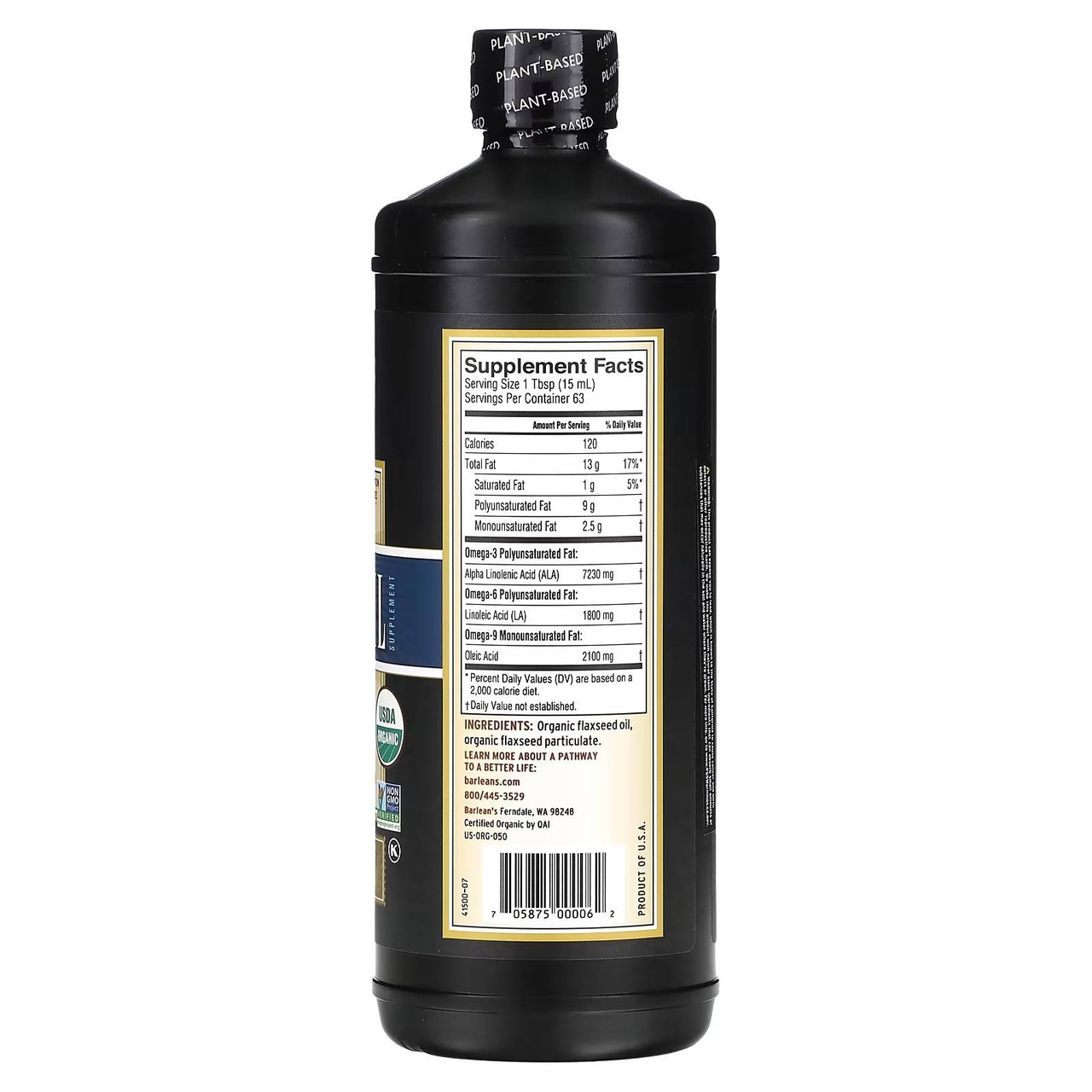 Barlean's Organic Oils Lignan Flax Oil