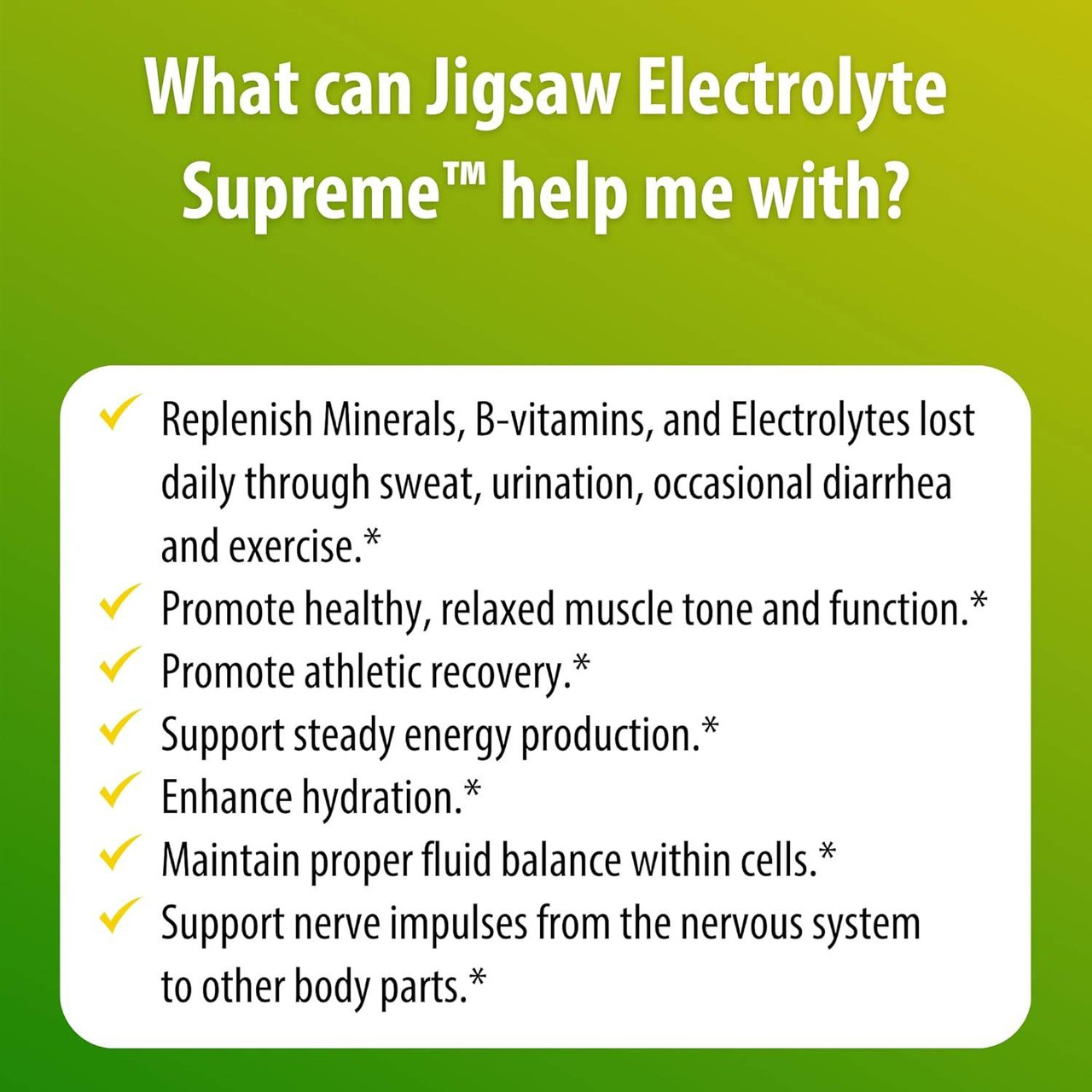 Jigsaw Health Electrolyte Supreme - Lemon Lime