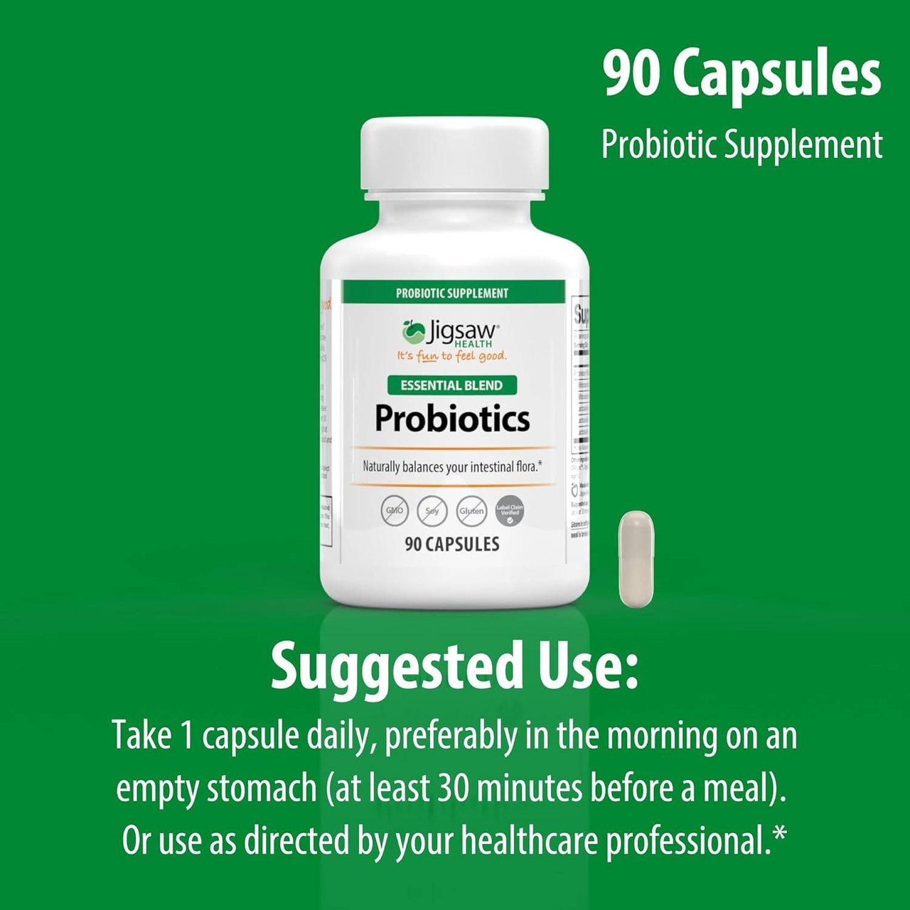 Jigsaw Health Essential Blend Probiotics - 90 Capsules
