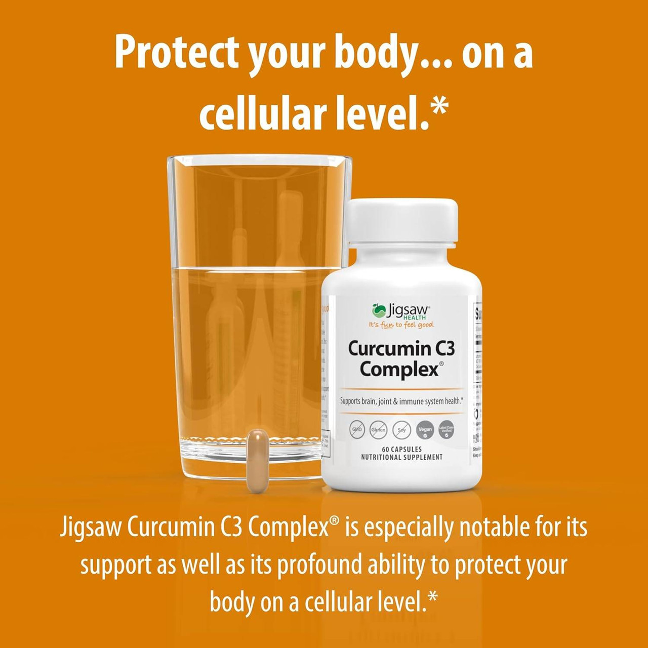 Jigsaw Health Curcumin C3 Complex - 60 Capsules