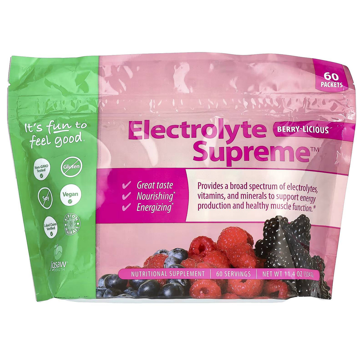 Electrolyte Supreme Berry-Licious 60 packet pouch