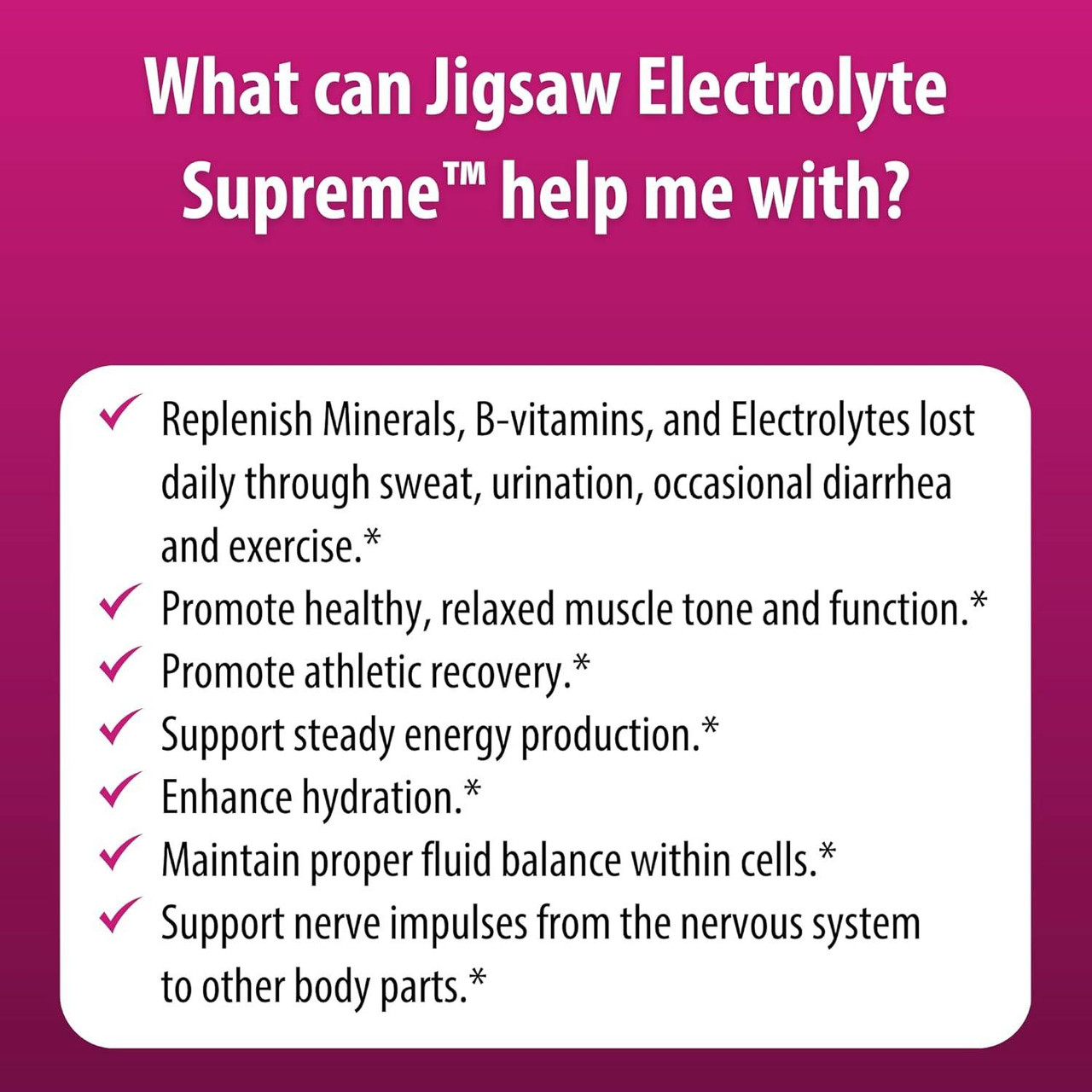 Jigsaw Health Electrolyte Supreme Berry-Licious