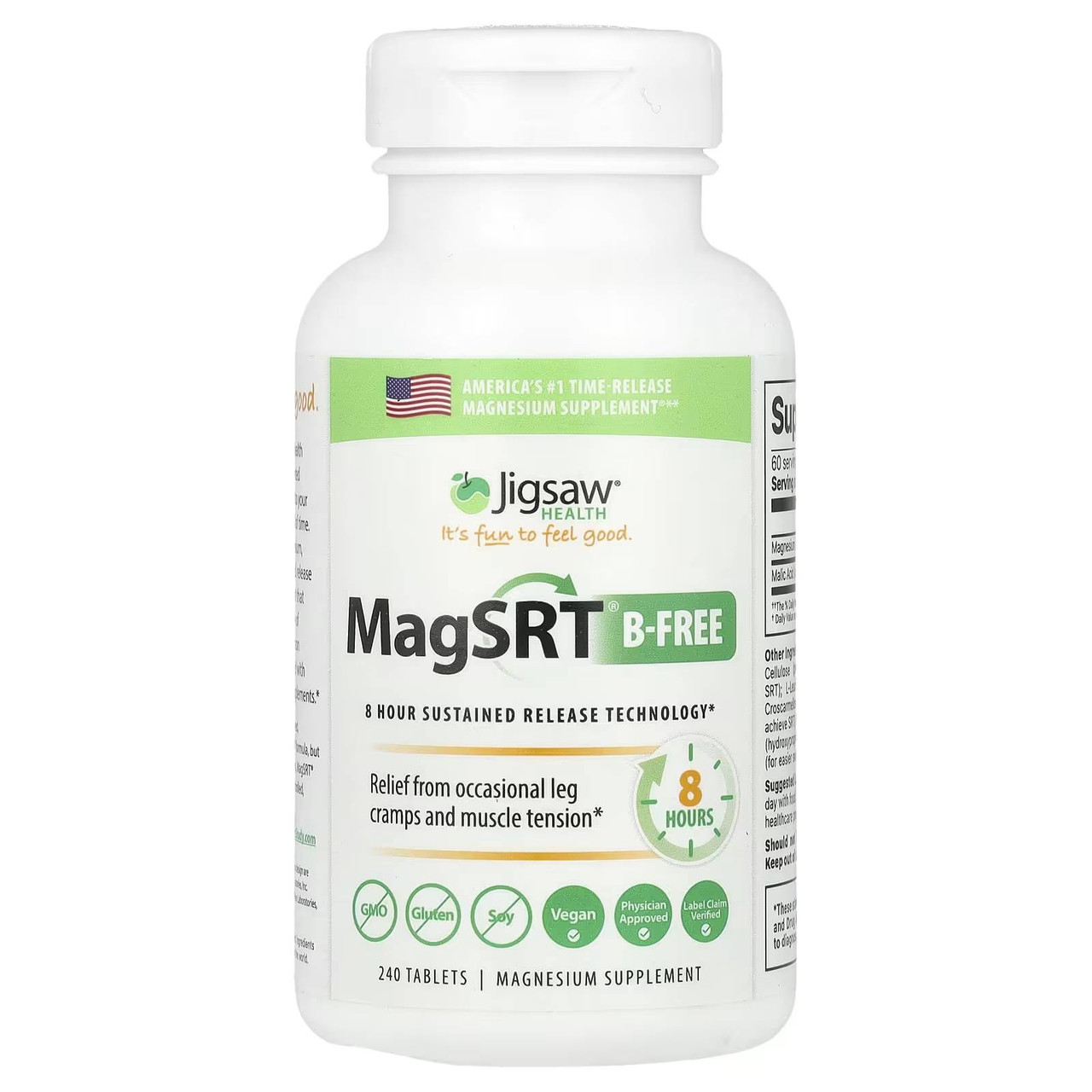 Jigsaw Health MagSRT B-Free - 240 Tablets JGHL01535 49.99