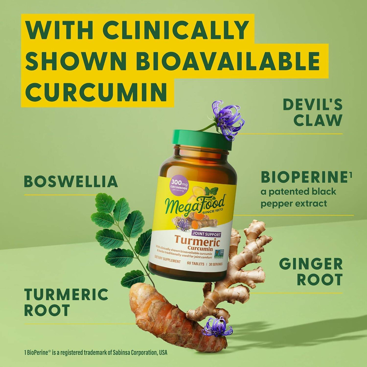 MegaFood Turmeric Curcumin Extra Strength - Joint - 60 Tablets