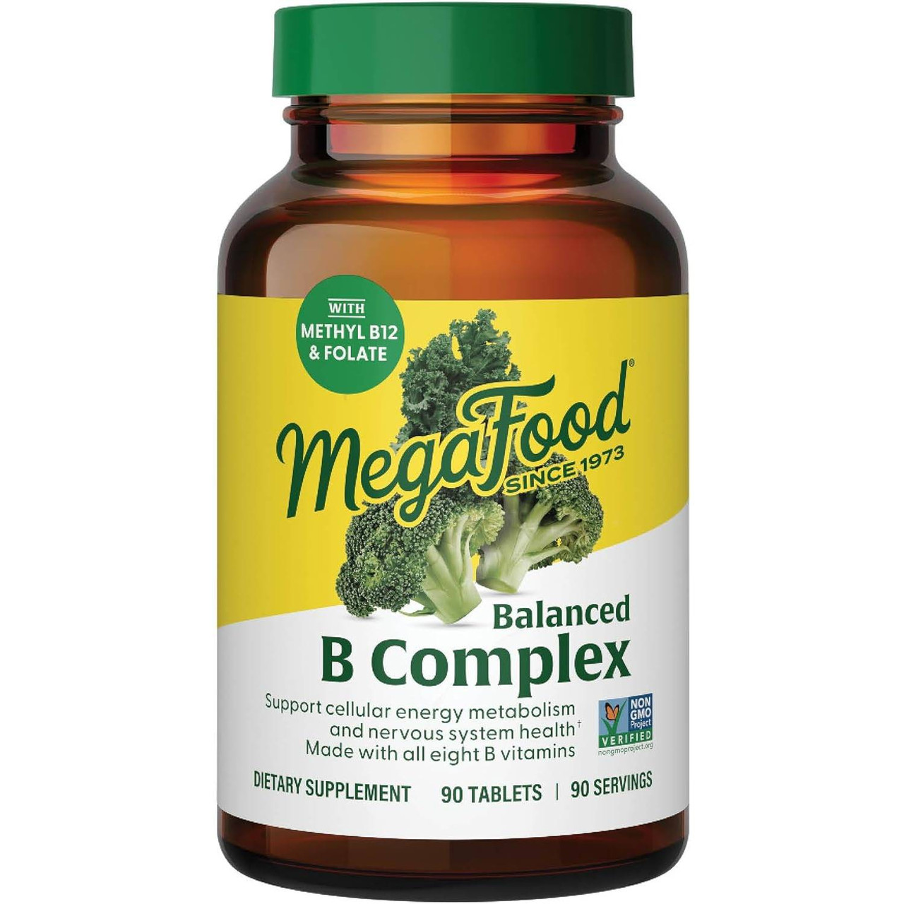 MegaFood Balanced B Complex 90 tablets bottle