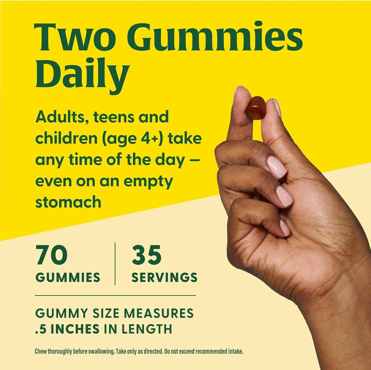 MegaFood B12 Energy Gummies, Ginger - 70 Gummies