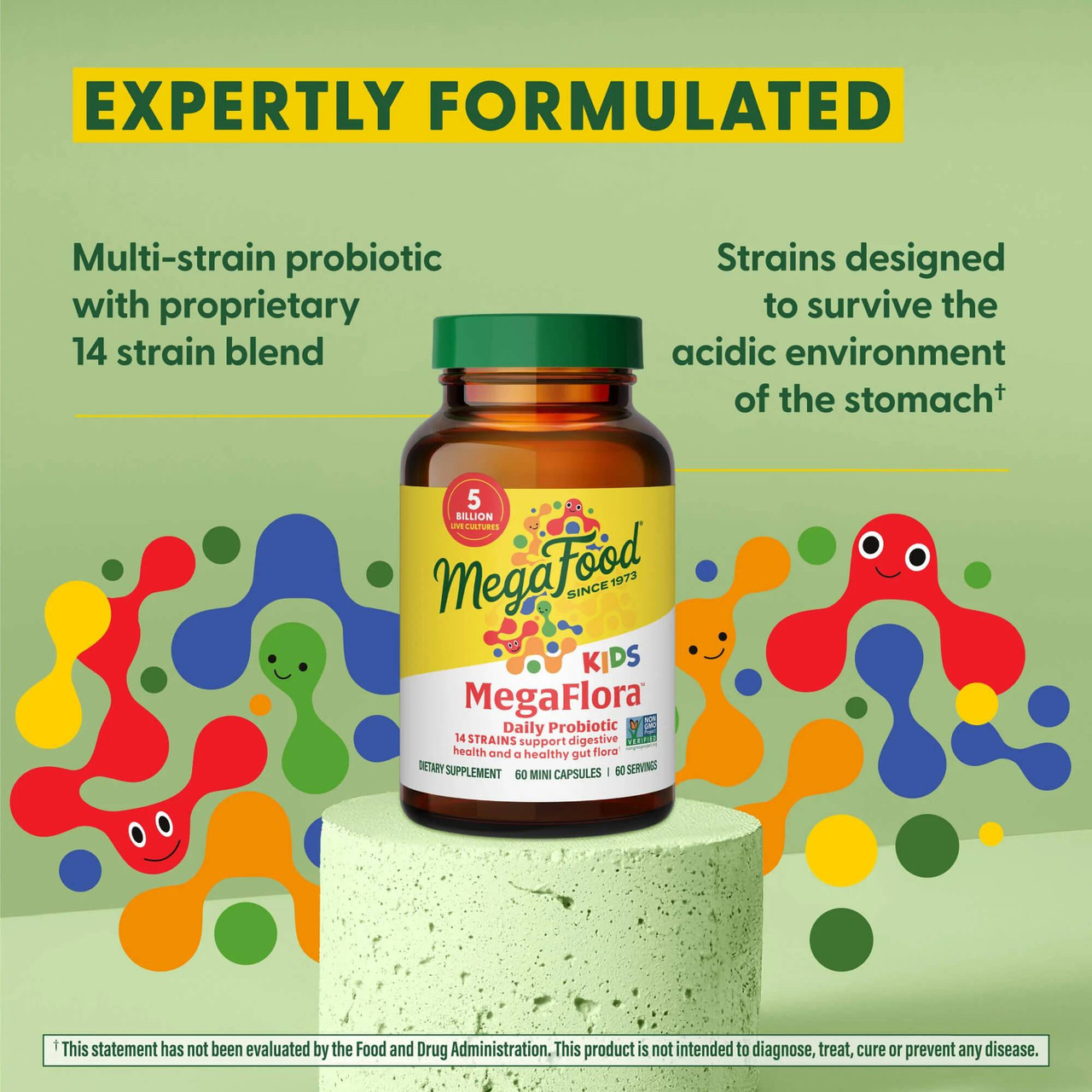 MegaFood MegaFlora Kids Probiotic - 60 Capsules