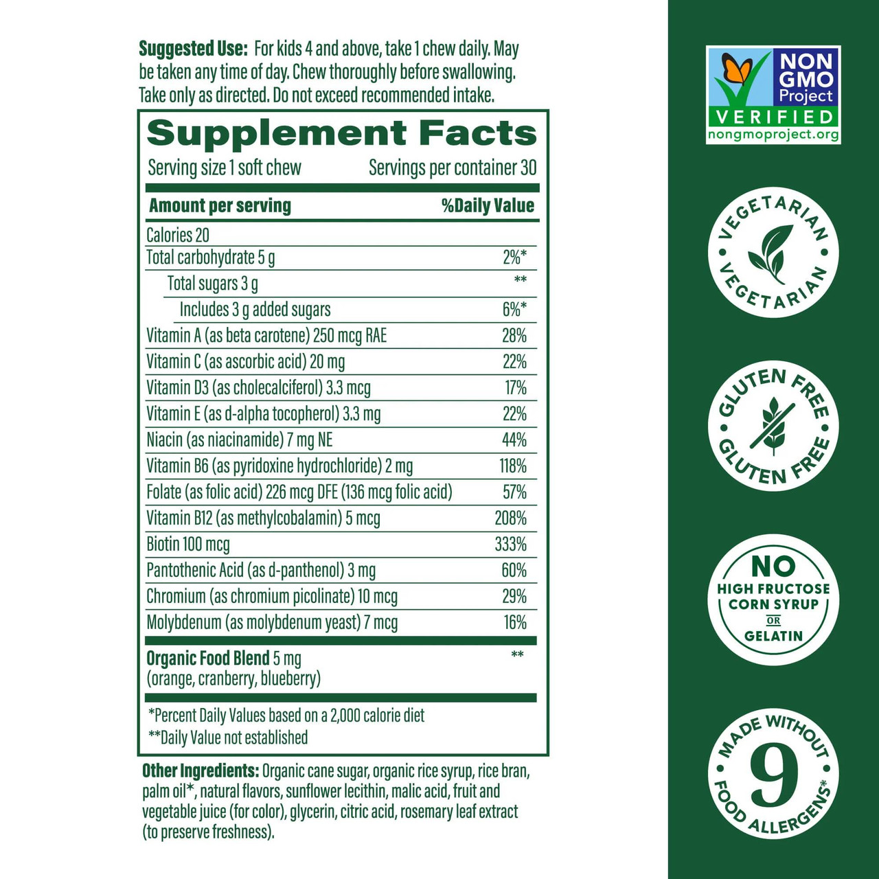 MegaFood Kids Multi Soft Chew Grape - 30 Chewables