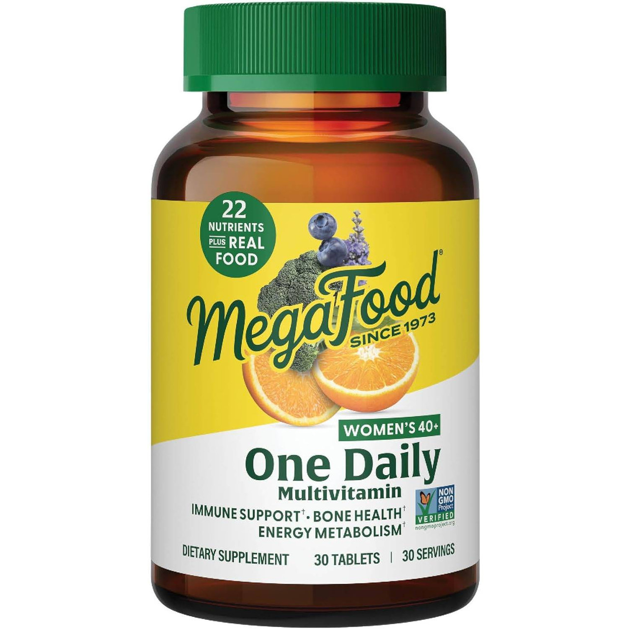 MegaFood Women's 40+ One Daily Multivitamin 30 tablets bottle