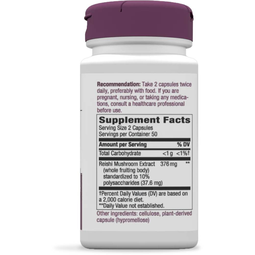 Nature's Way Reishi Standardized - 100 Capsules