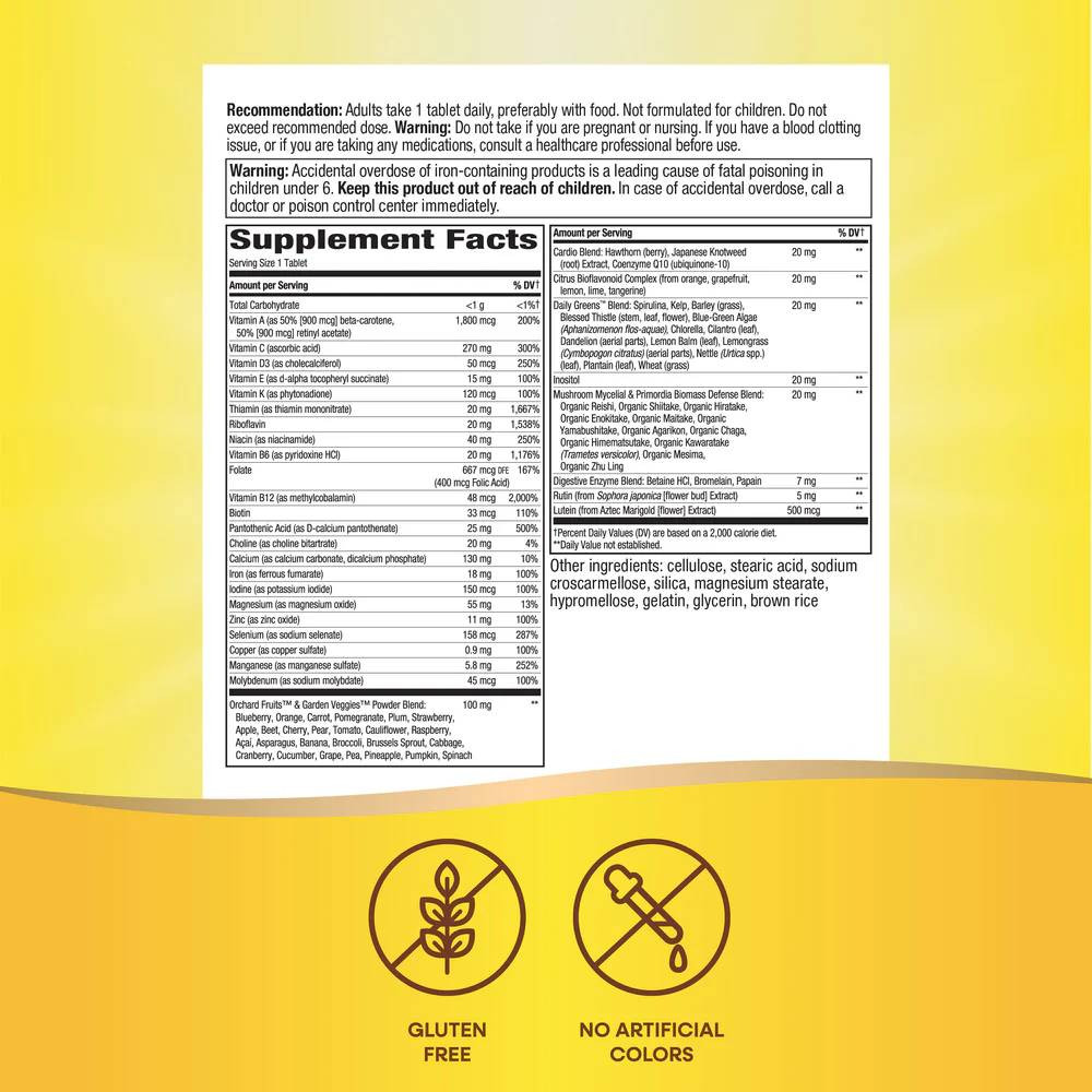 Nature's Way Alive! Adult Ultra Potency Complete Mult - 60 Tablets