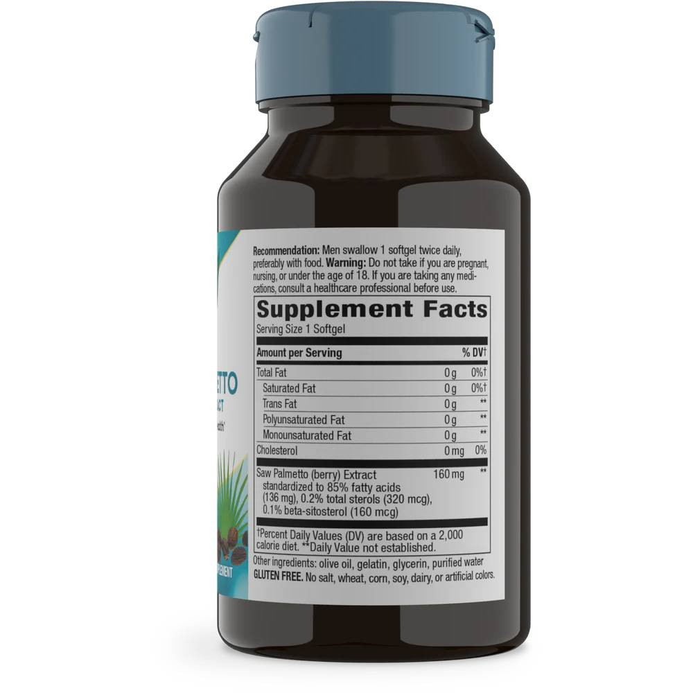 Nature's Way Saw Palmetto Standardized - 60 Softgels
