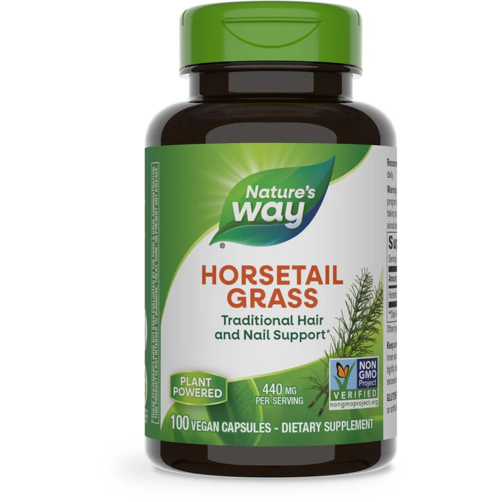Nature's Way Horsetail Grass 100 vegan capsules bottle