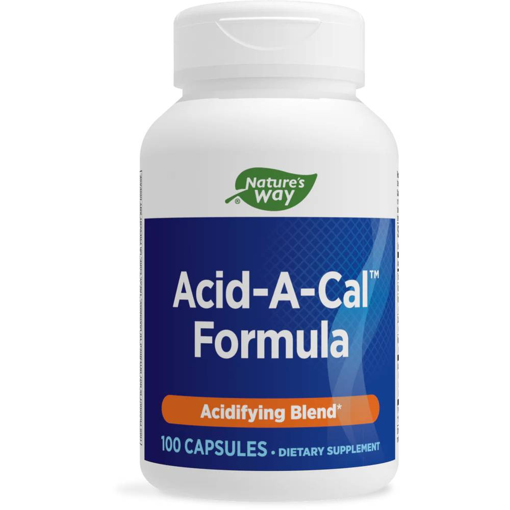 Nature's Way Acid-A-Cal Formula 100 capsules bottle