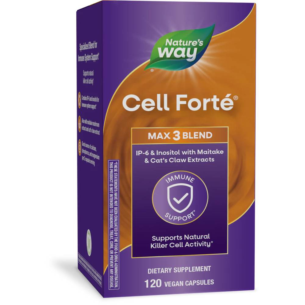 Nature's Way Cell Forte MAX3 Blend 120 vegan capsule box