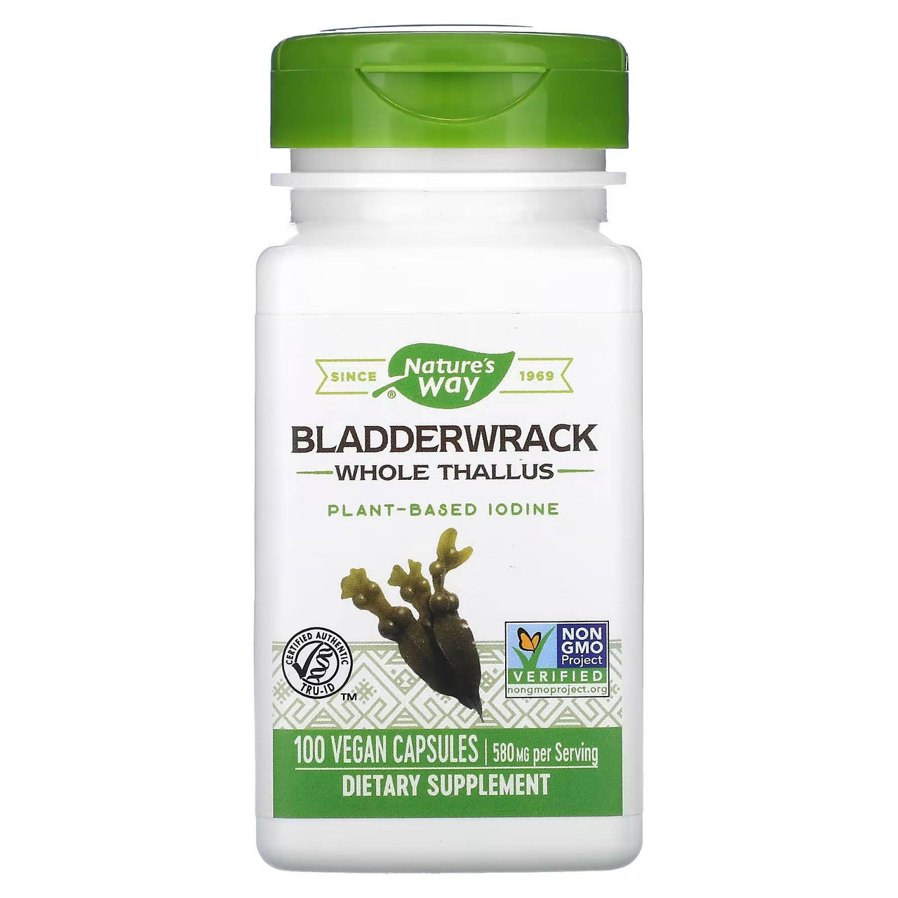 Nature's Way Bladderwrack 100 vegan capsules bottle