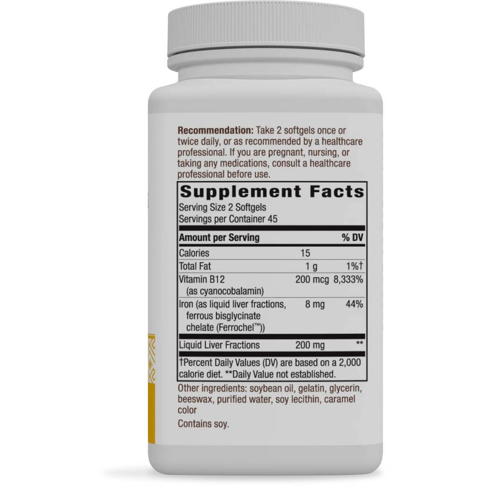 Nature's Way Energizing Iron - 90 Softgels