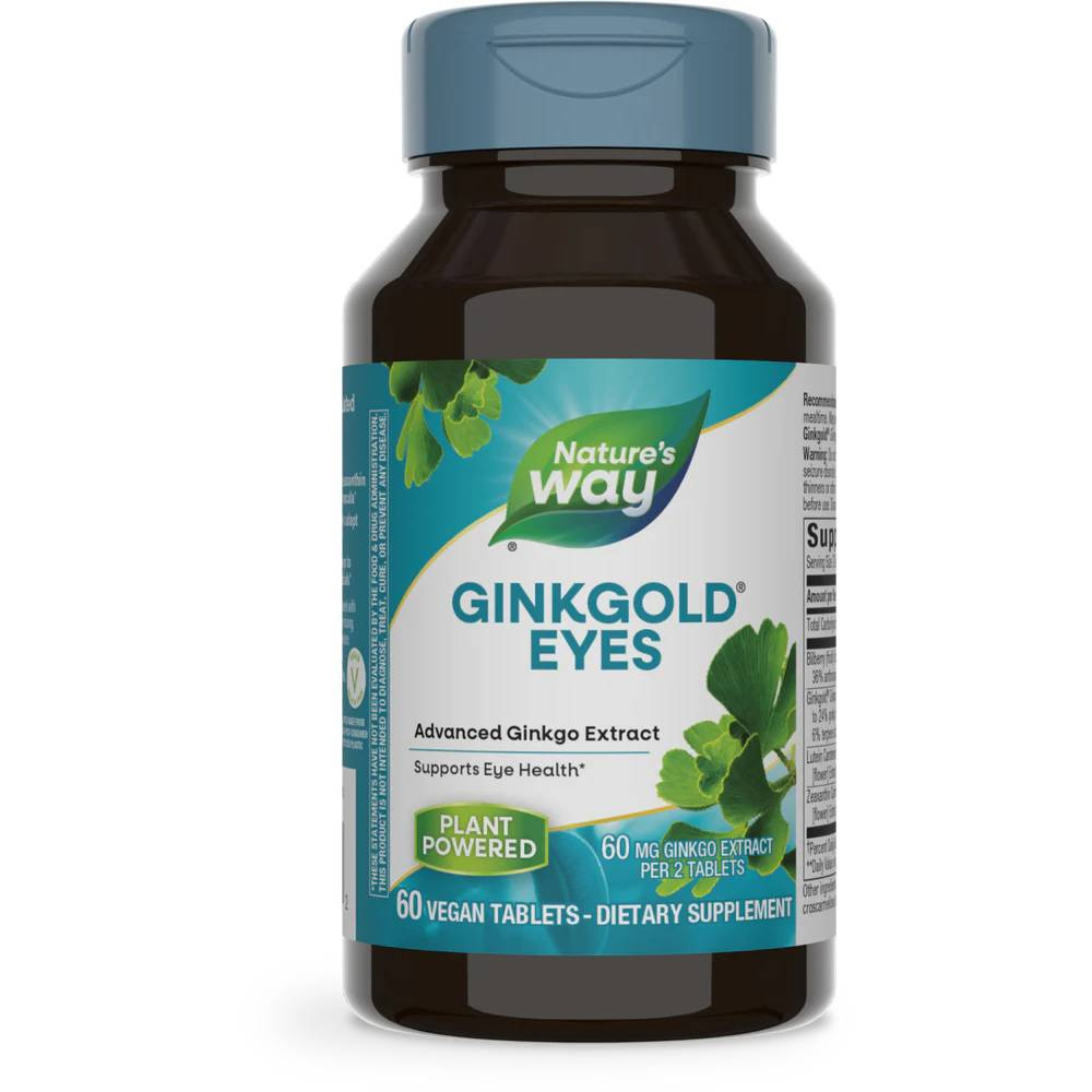 Nature's Way Ginkgold Eyes 60 tablet bottle