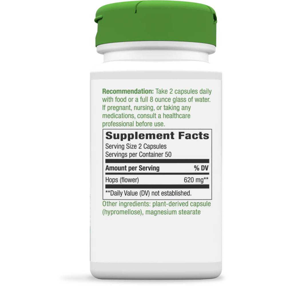 Nature's Way Hops Flowers - 100 Capsules