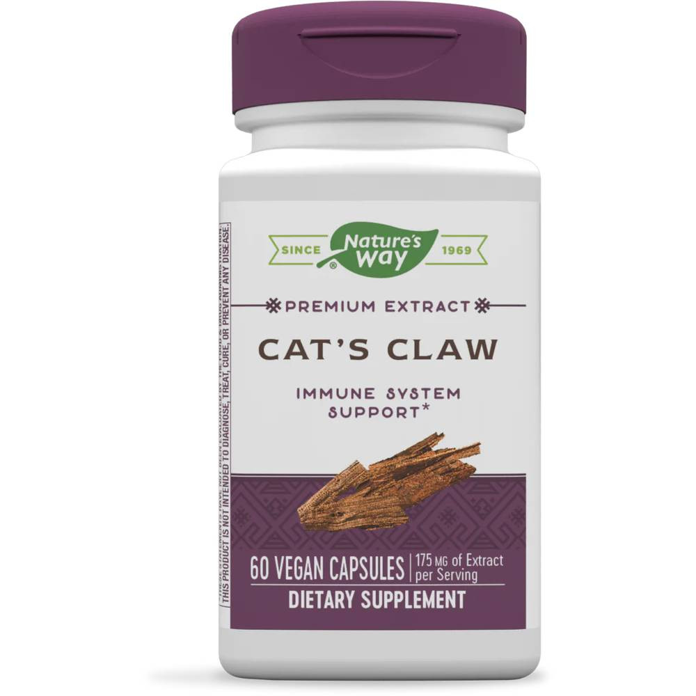 Nature's Way Cat's Claw 60 vegan capsules bottle