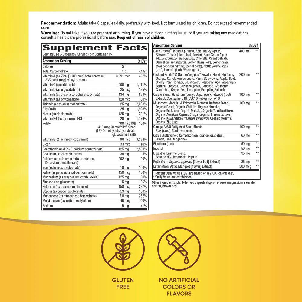 Nature's Way Alive! Max Potency - 90 Capsules