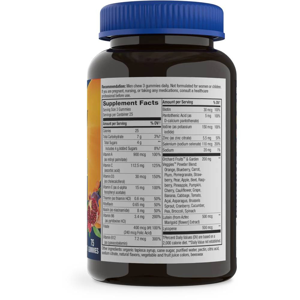 Nature's Way Alive Mens 50+ Premium Gummy Multi-Vitamin - 75 Gummies