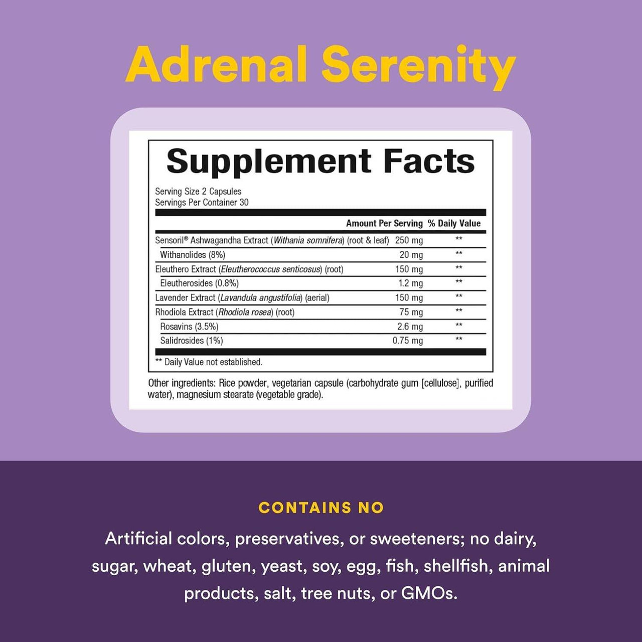 Natural Factors Stress-Relax Serenity Formula - 60 Capsules