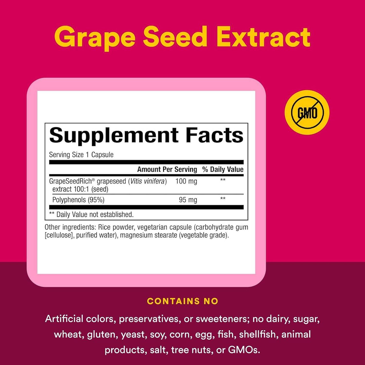 Natural Factors Grape Seed Extract - 60 Capsules
