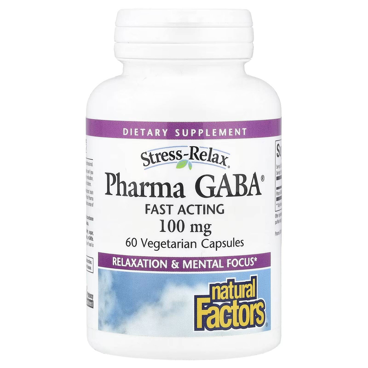 Natural Factors Pharma Gaba 100mg - 60 Capsules