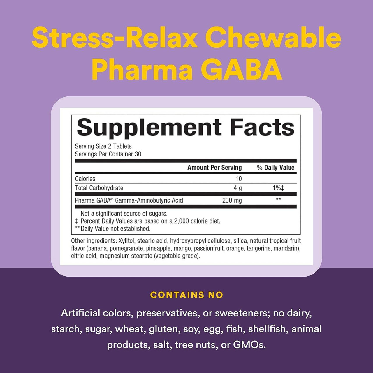 Natural Factors Pharma Gaba 100mg - 60 Capsules