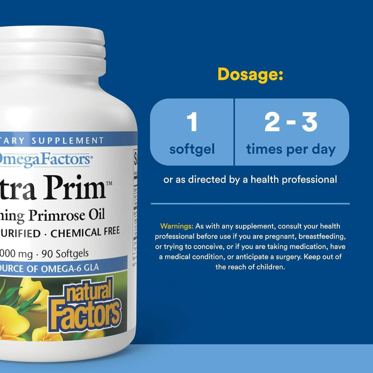 Natural Factors Ultra Prim EPO 1,000 mg - 90 Softgels