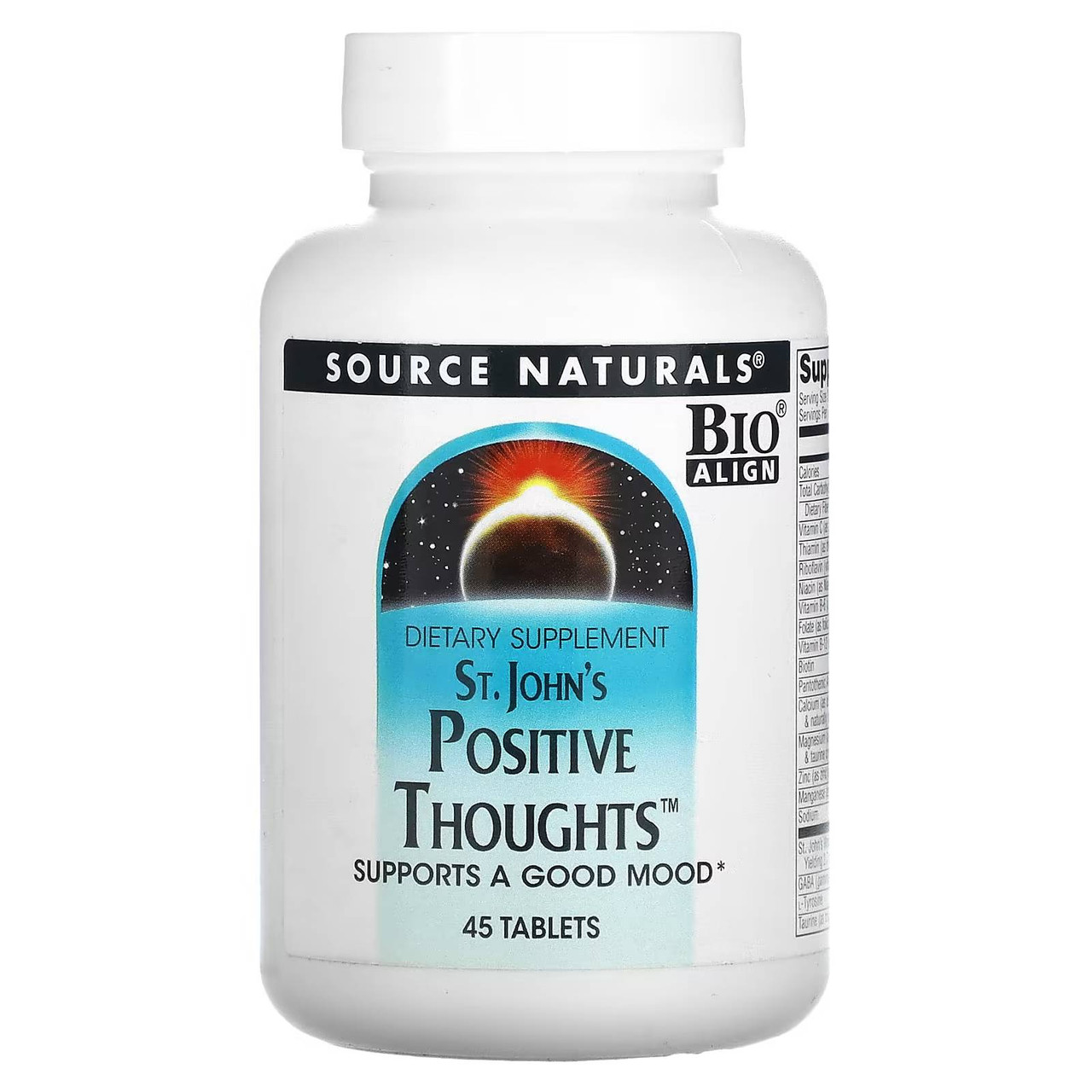 Source Naturals St. John's Positive Thoughts 45 tablets bottle