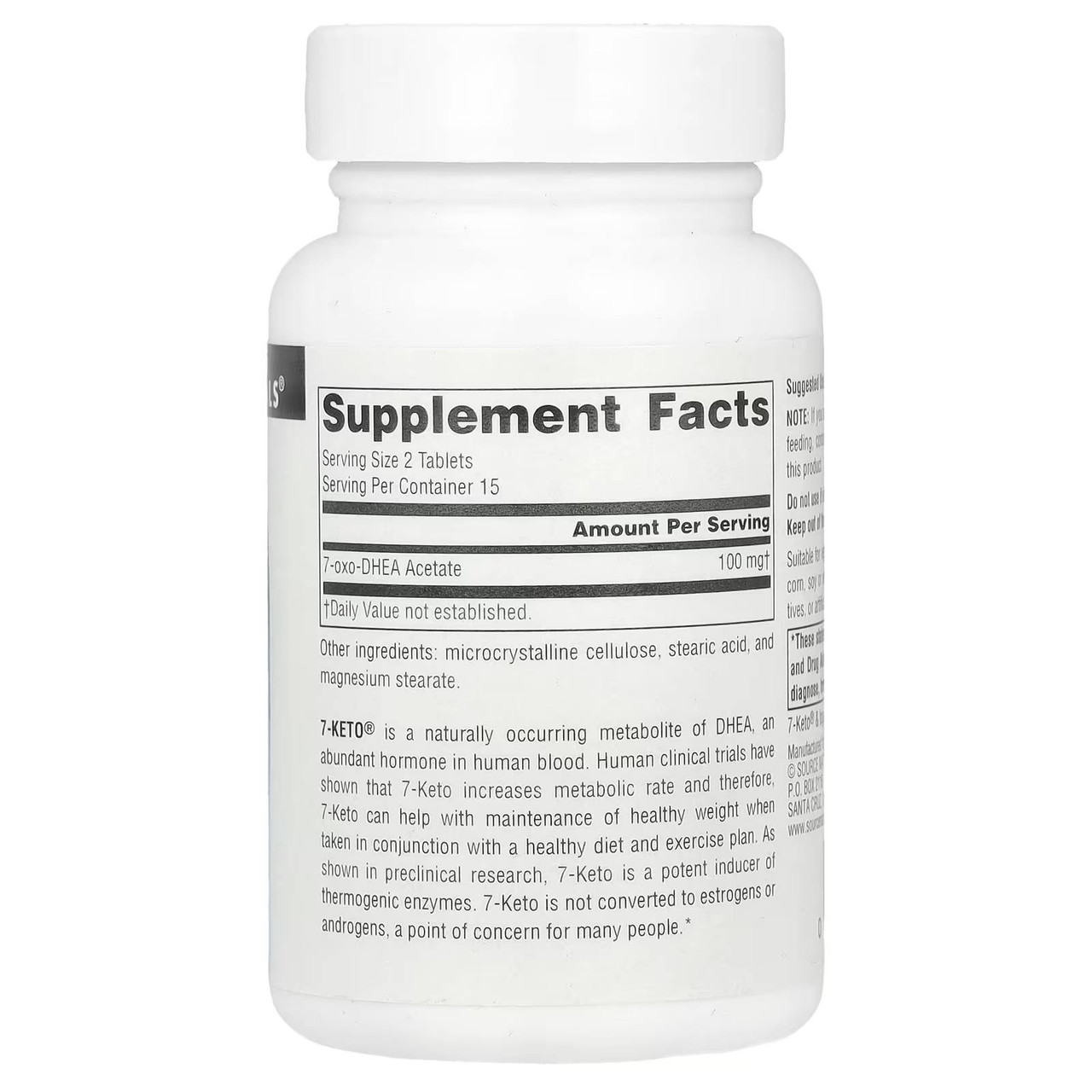 Source Naturals 7-Keto DHEA Metabolite 50mg - 30 Tablets SRNT13778 BeautifiedYou.com