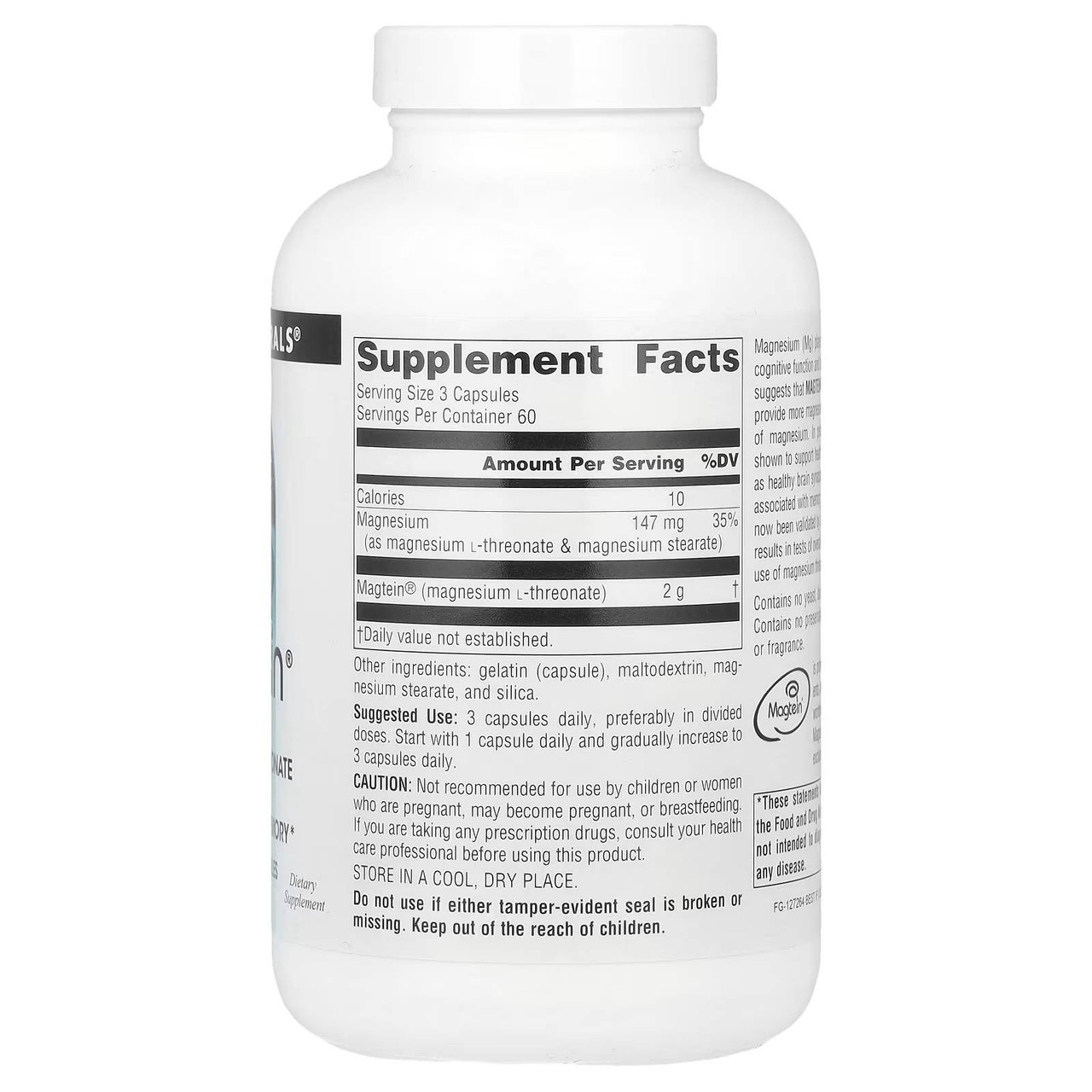 Source Naturals Magtein - 180 Capsules SRNT24866 BeautifiedYou.com