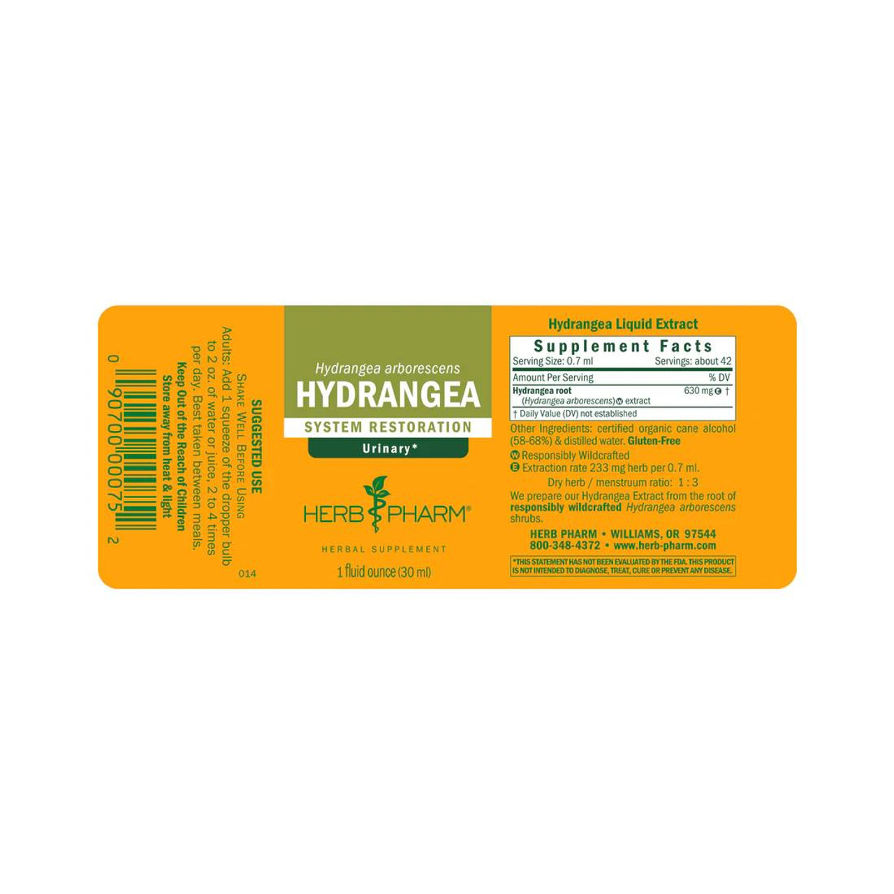Herb Pharm Hydrangea - 30 ml