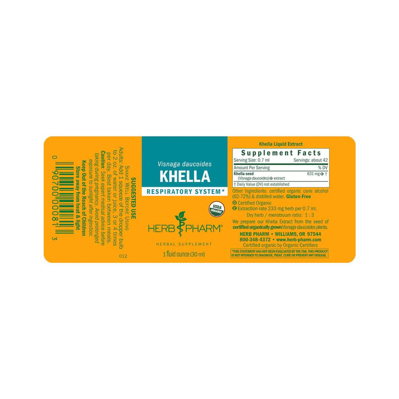 Herb Pharm Khella - 30 ml